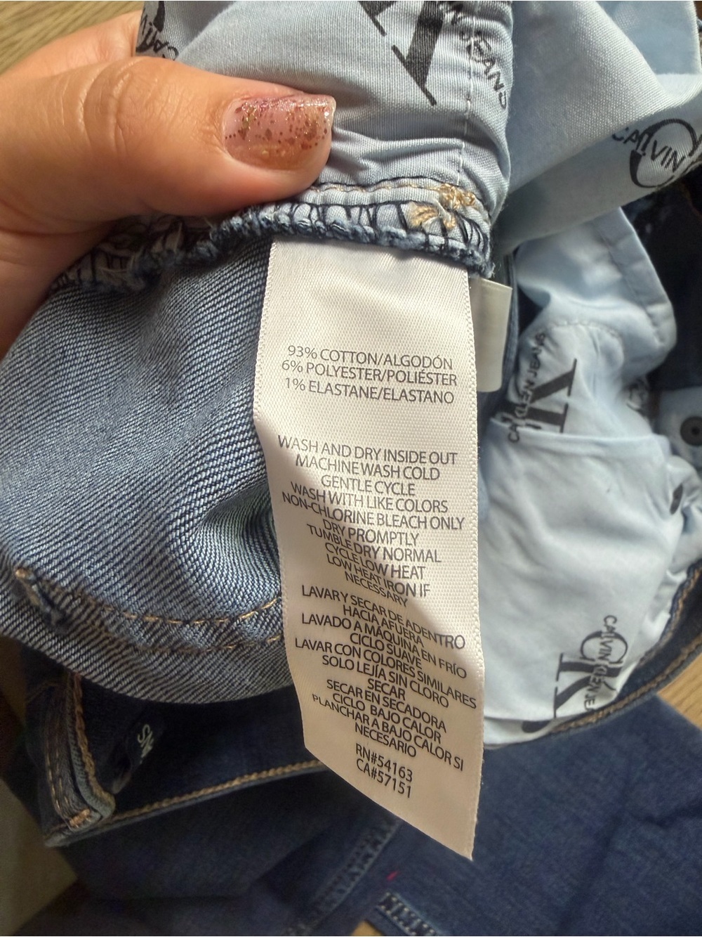 Calvin Klein Women's Blue Jeans - Picture 6 of 6